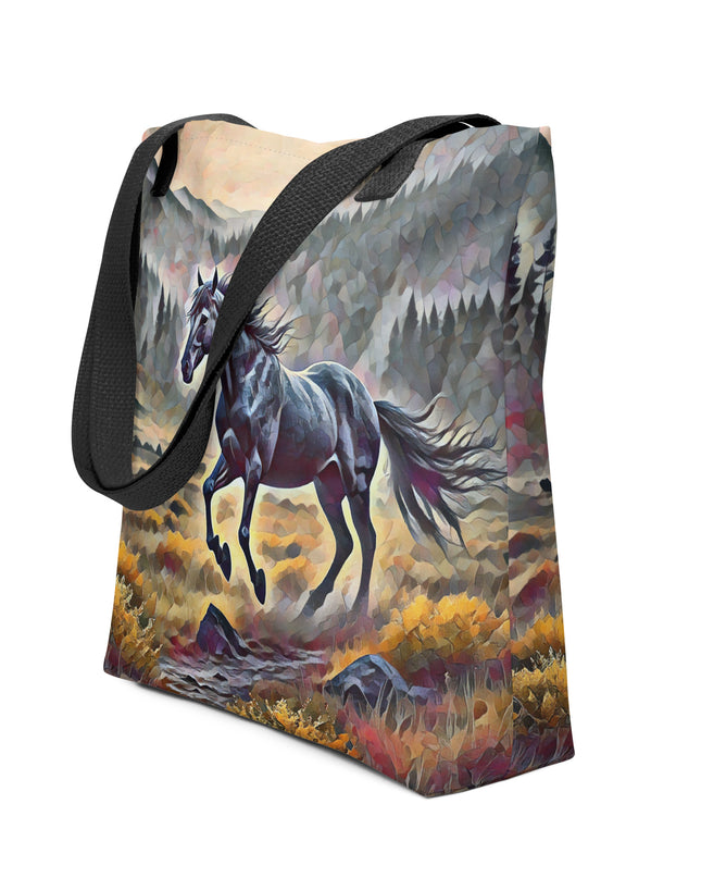 Oregon Running Horse - Digital Art - Tote bag
