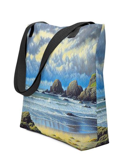 Oregon Coast - Digital Art - Tote bag