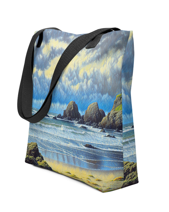 Oregon Coast - Digital Art - Tote bag