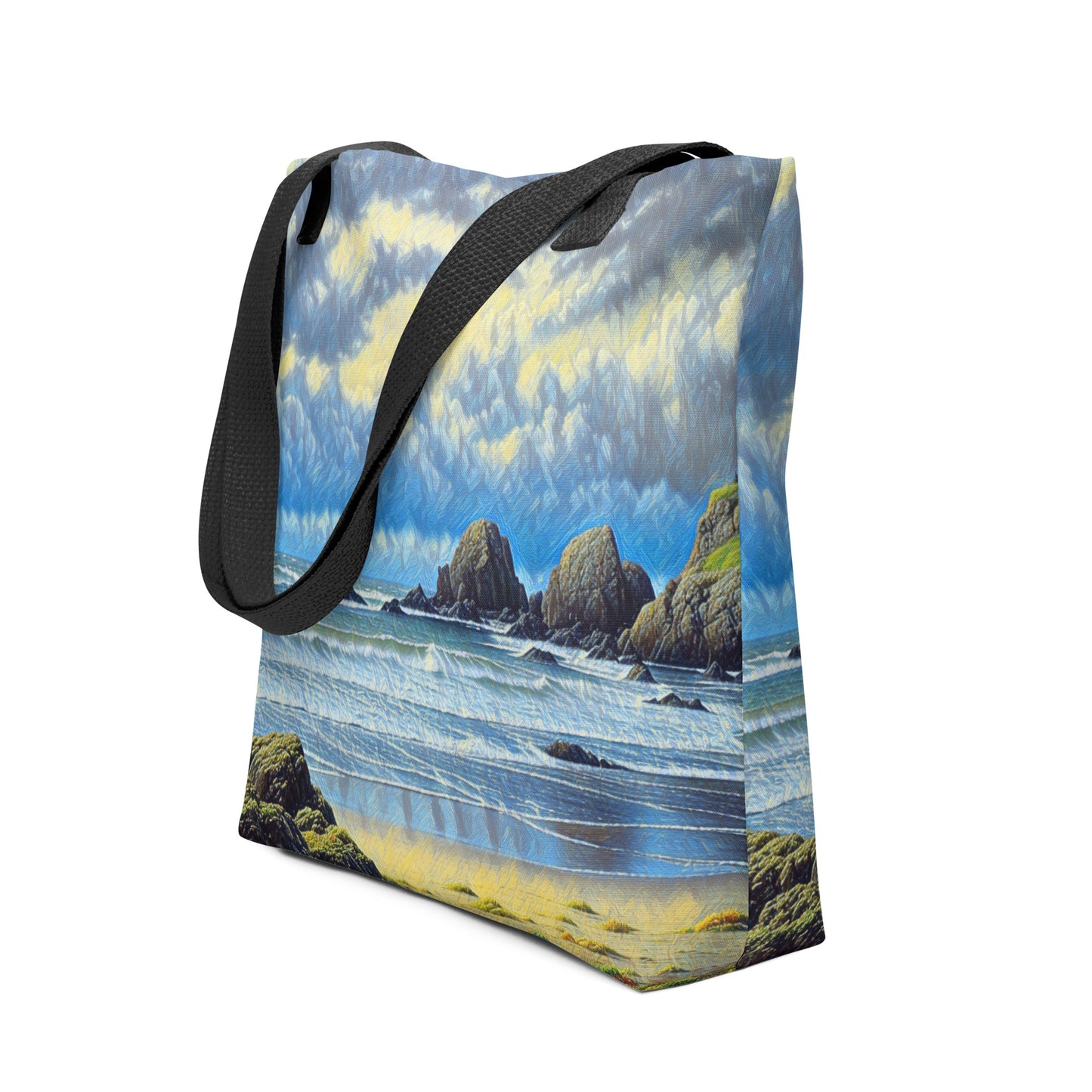Oregon Coast - Digital Art - Tote bag