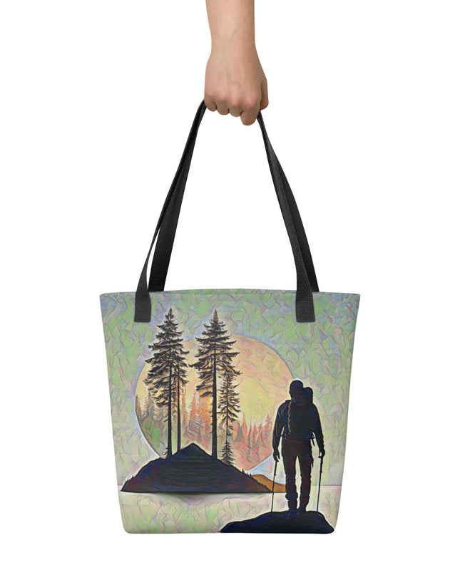 Oregon Hiker at Sunset - Tote bag