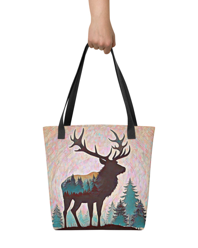 Oregon Elk in the Forest - Tote bag