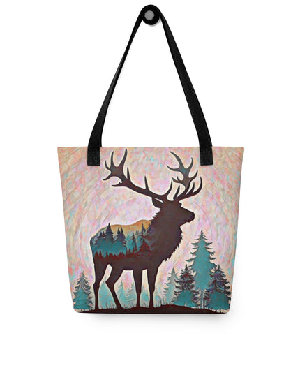 Oregon Elk in the Forest - Tote bag