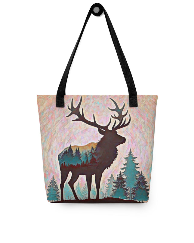 Oregon Elk in the Forest - Tote bag