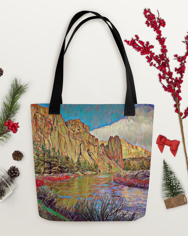 Smith Rock - Oregon - Digital Art - Tote bag