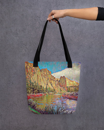 Smith Rock - Oregon - Digital Art - Tote bag