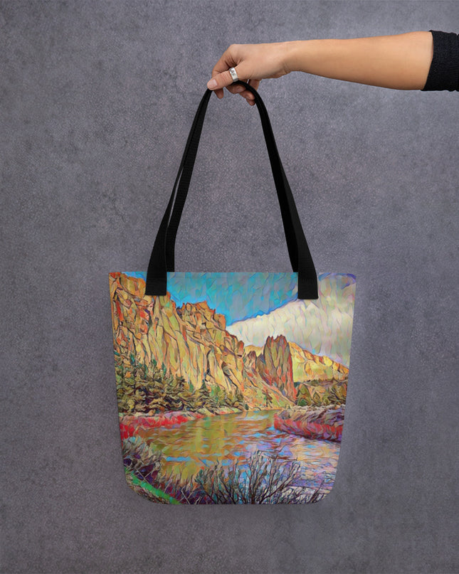 Smith Rock - Oregon - Digital Art - Tote bag