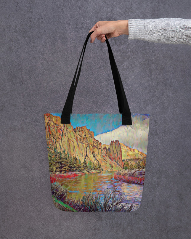 Smith Rock - Oregon - Digital Art - Tote bag