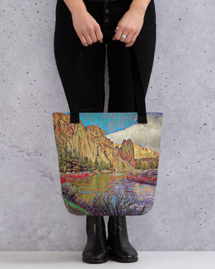 Smith Rock - Oregon - Digital Art - Tote bag