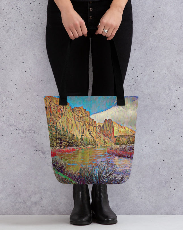 Smith Rock - Oregon - Digital Art - Tote bag