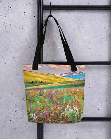 Oregon Wildflowers - Digital Art - Tote bag