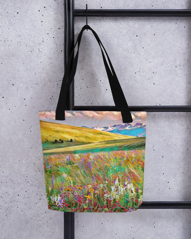 Oregon Wildflowers - Digital Art - Tote bag
