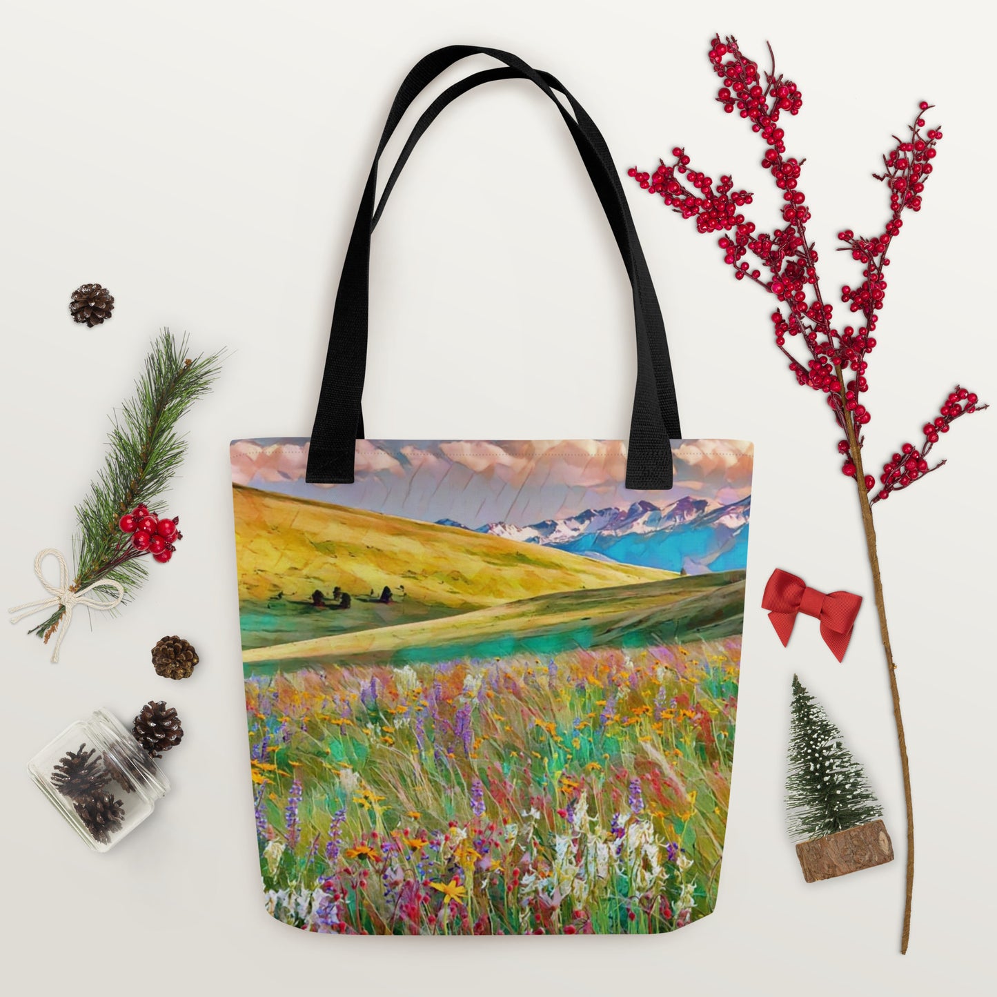 Oregon Wildflowers - Digital Art - Tote bag