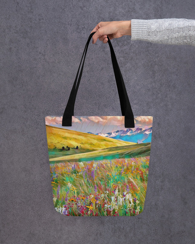 Oregon Wildflowers - Digital Art - Tote bag