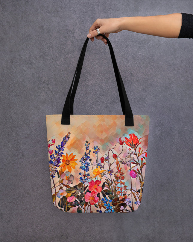 Oregon Wildflowers - Digital Art -Tote bag