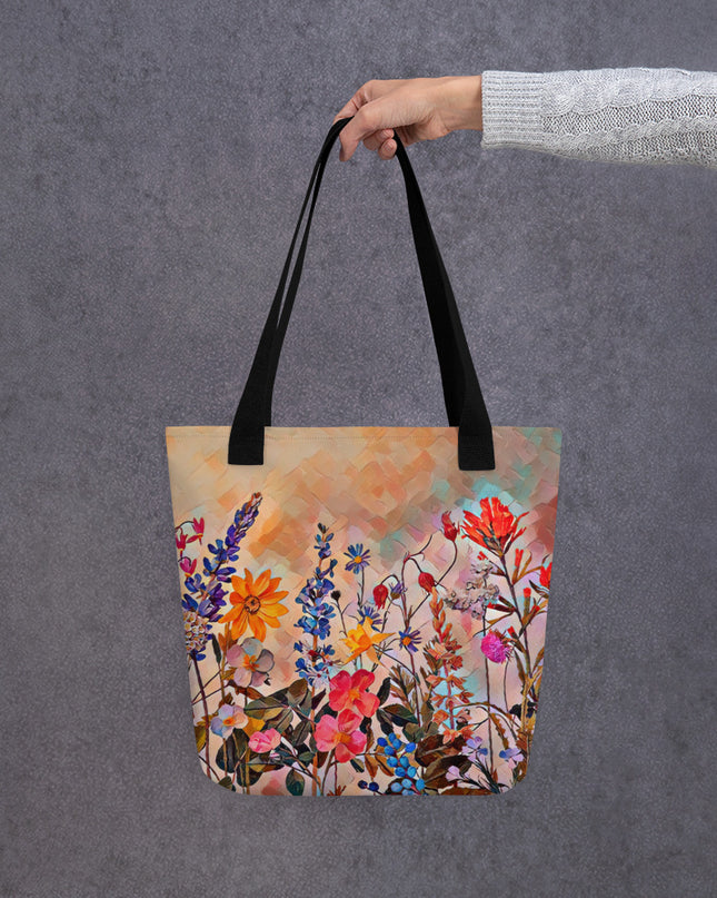 Oregon Wildflowers - Digital Art -Tote bag