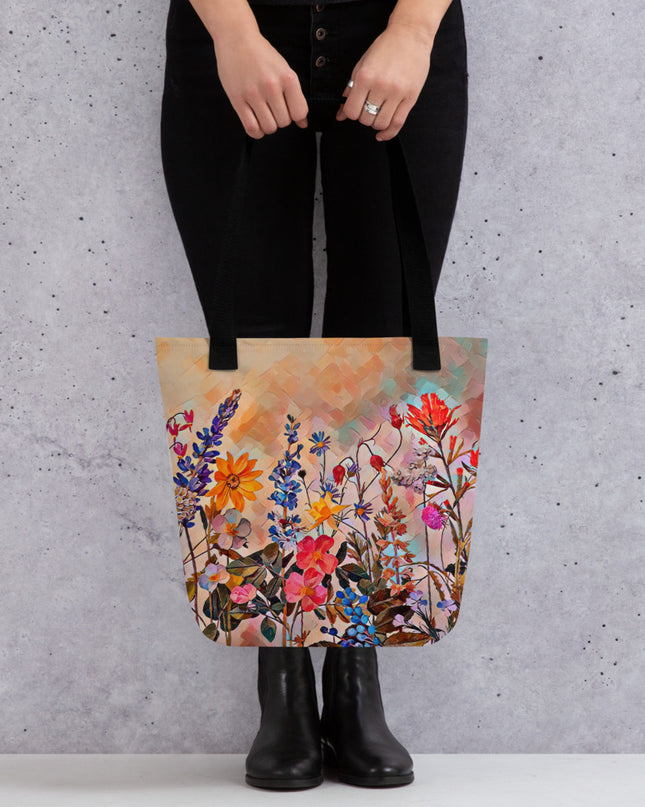 Oregon Wildflowers - Digital Art -Tote bag