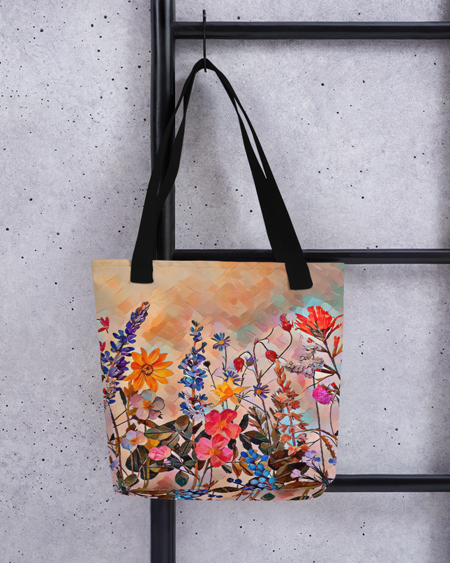 Oregon Wildflowers - Digital Art -Tote bag