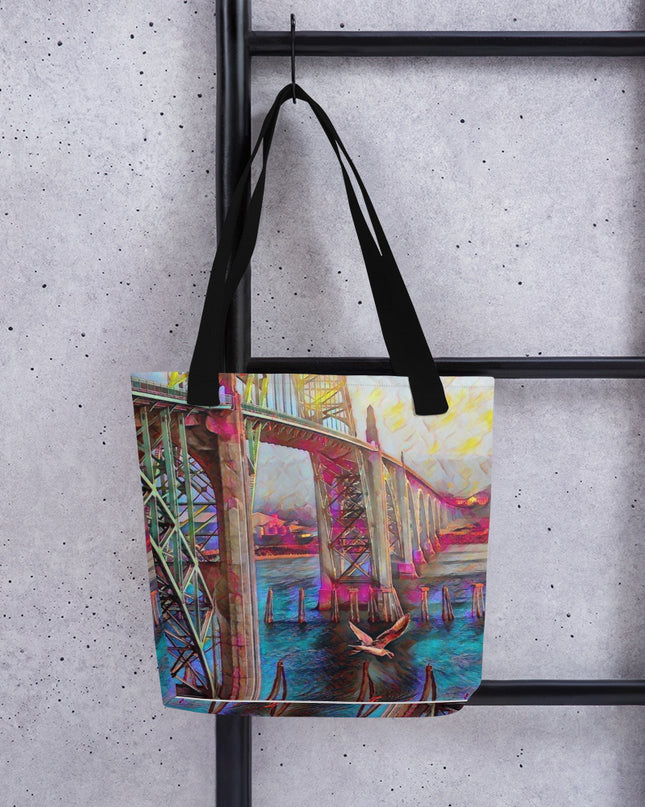 Newport Oregon - Digital Art -Tote bag