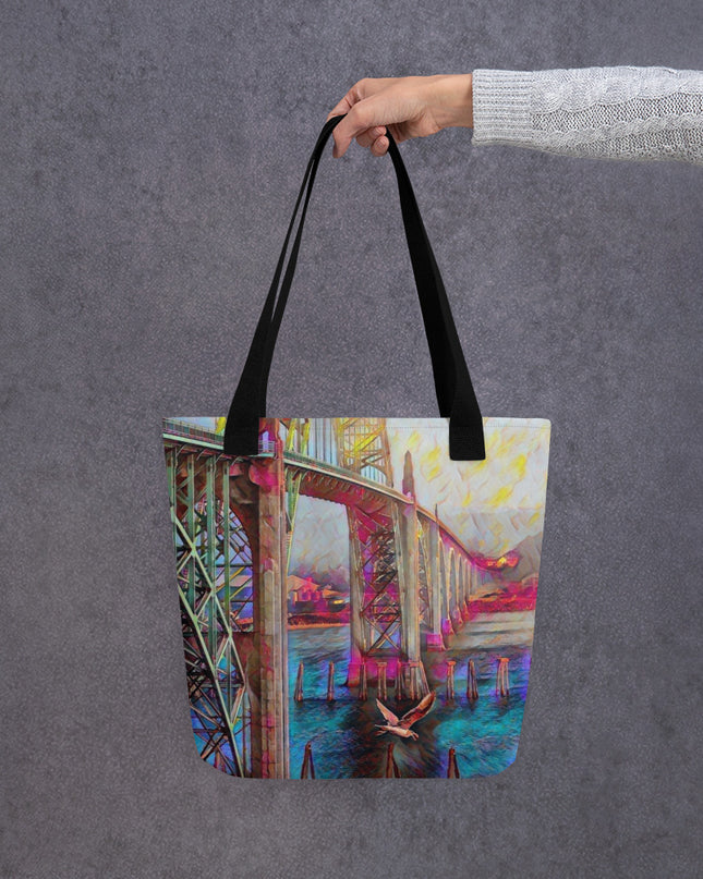 Newport Oregon - Digital Art -Tote bag