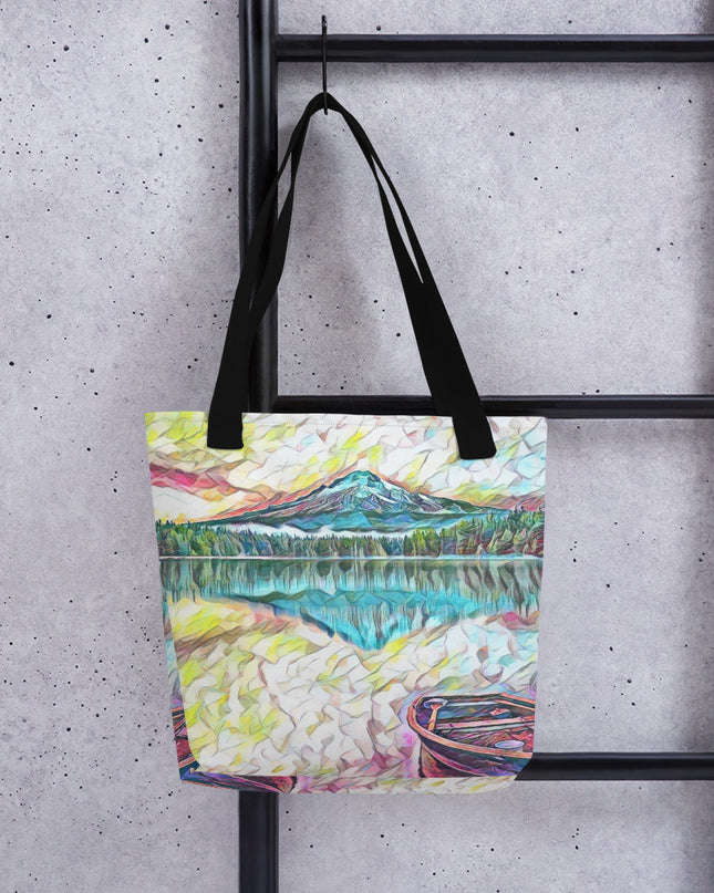 Trillium Lake - Digital Art -Tote bag