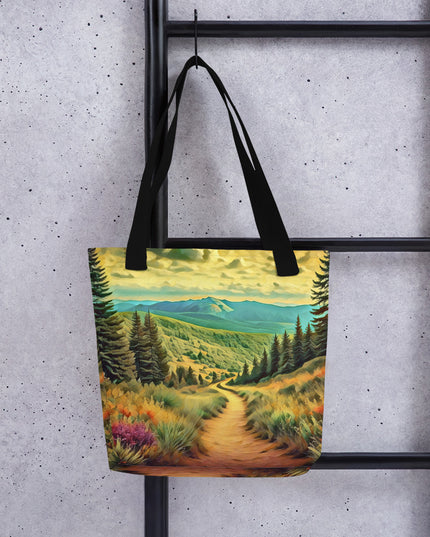 Hiking Oregon - Digital Art - Tote bag