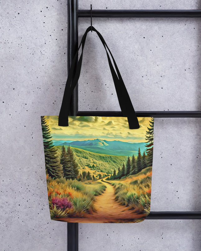 Hiking Oregon - Digital Art - Tote bag