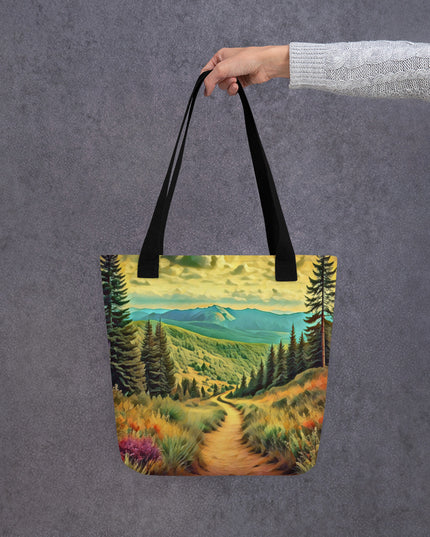 Hiking Oregon - Digital Art - Tote bag