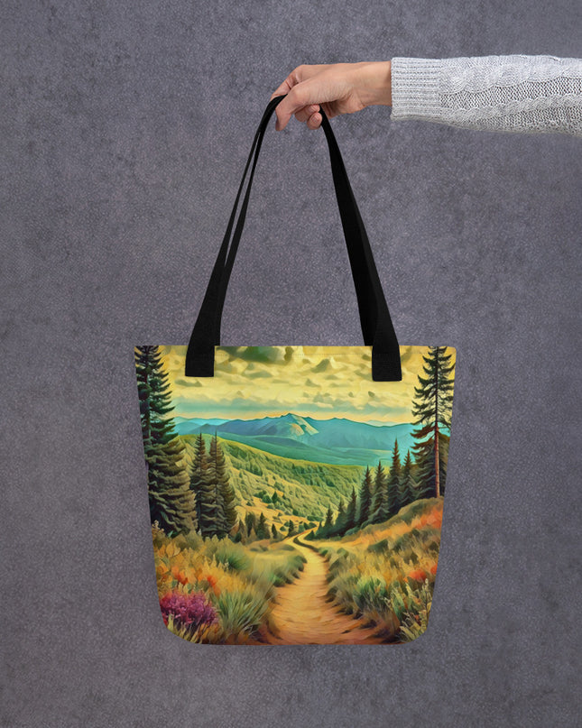 Hiking Oregon - Digital Art - Tote bag