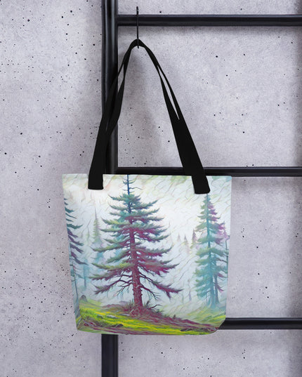 into the Oregon Woods - Digital Art - Tote bag