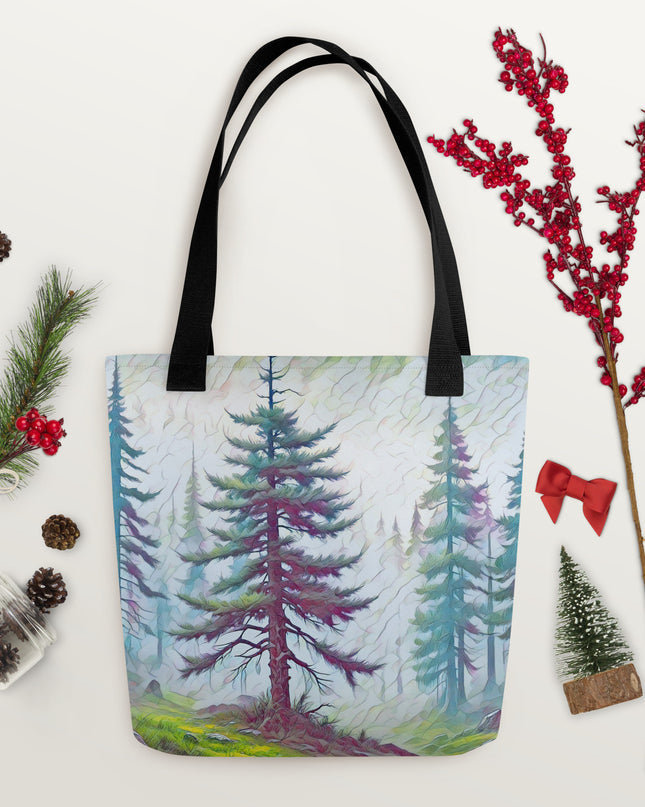 into the Oregon Woods - Digital Art - Tote bag