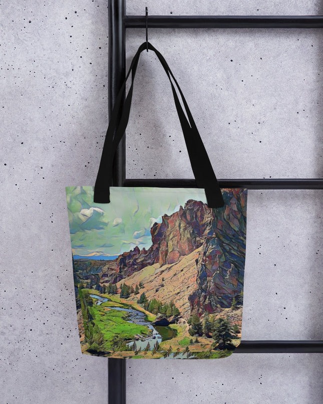 Smith Rock/2 - Digital Art - Tote bag