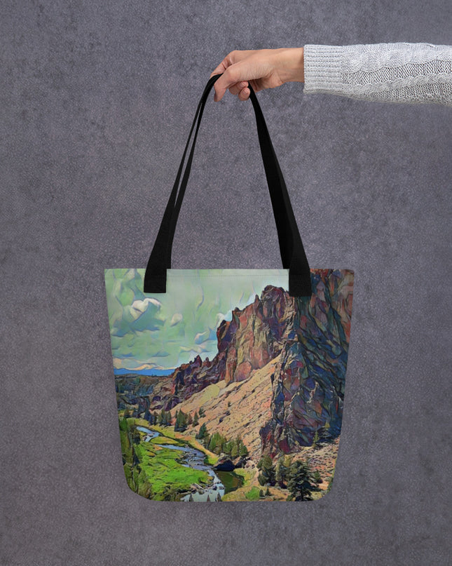 Smith Rock/2 - Digital Art - Tote bag