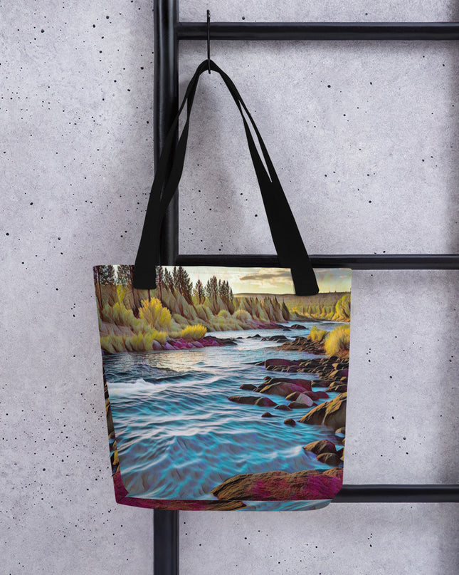 Oregon River - Digital Art -Tote bag