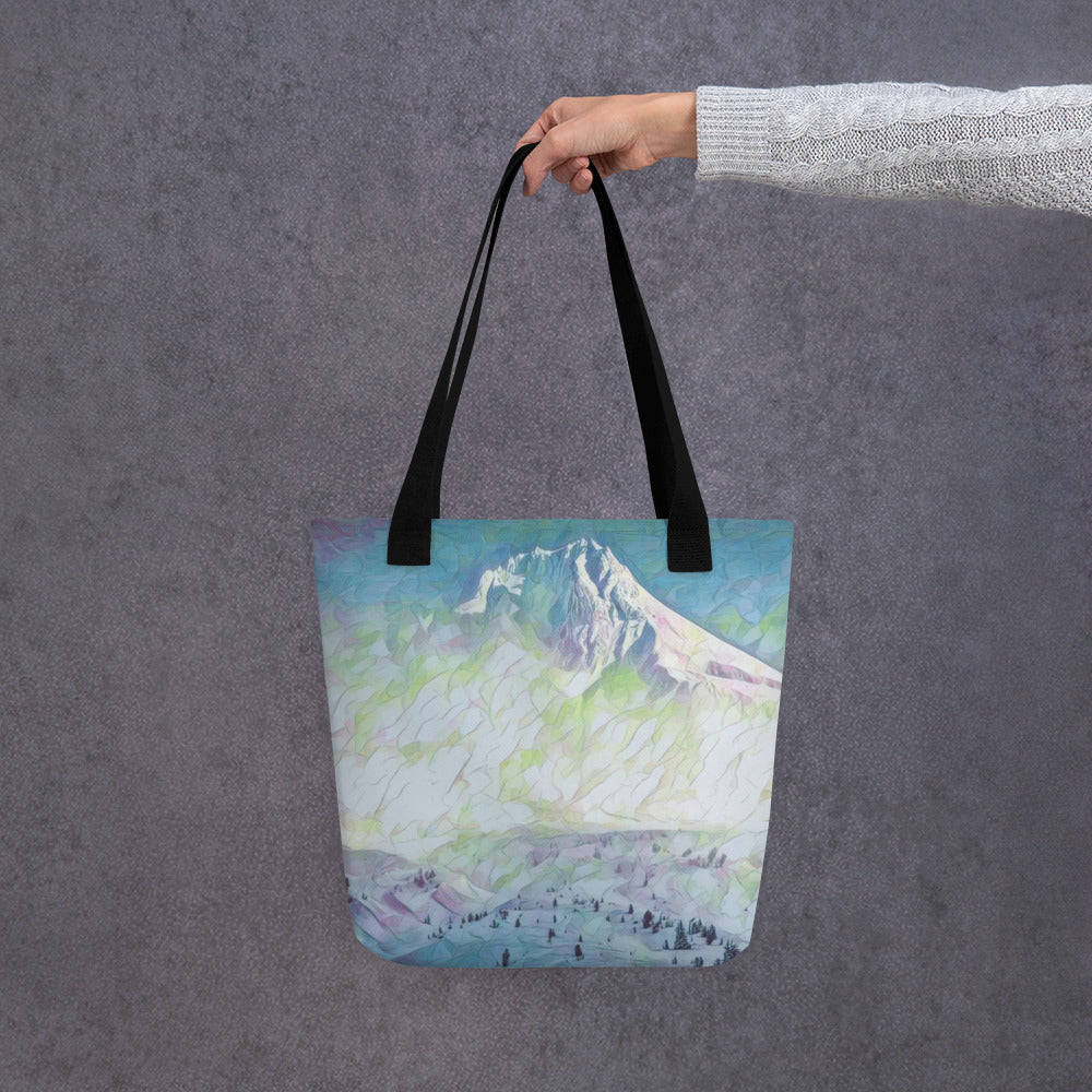 Mount Hood - Digital Art - Tote bag