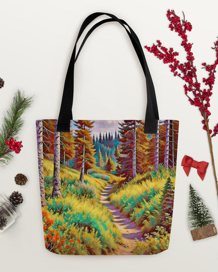 Autumn in Oregon - Digital Art - Tote bag