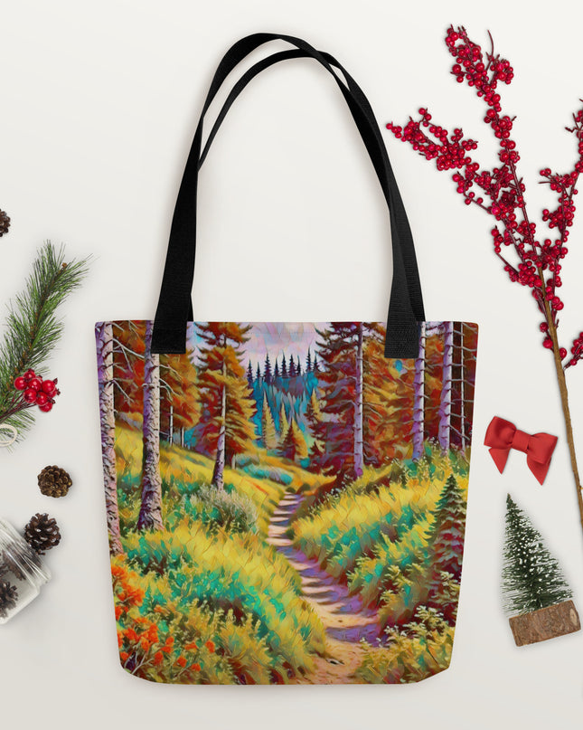 Autumn in Oregon - Digital Art - Tote bag