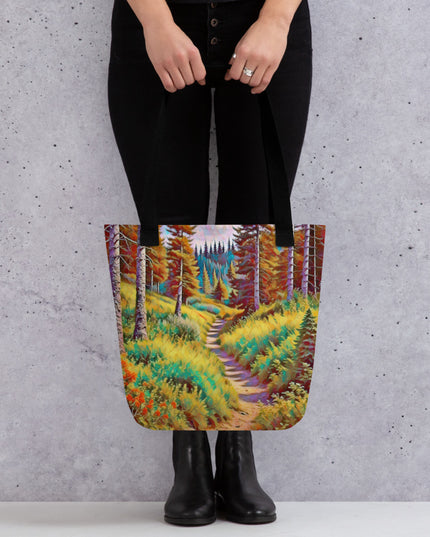 Autumn in Oregon - Digital Art - Tote bag