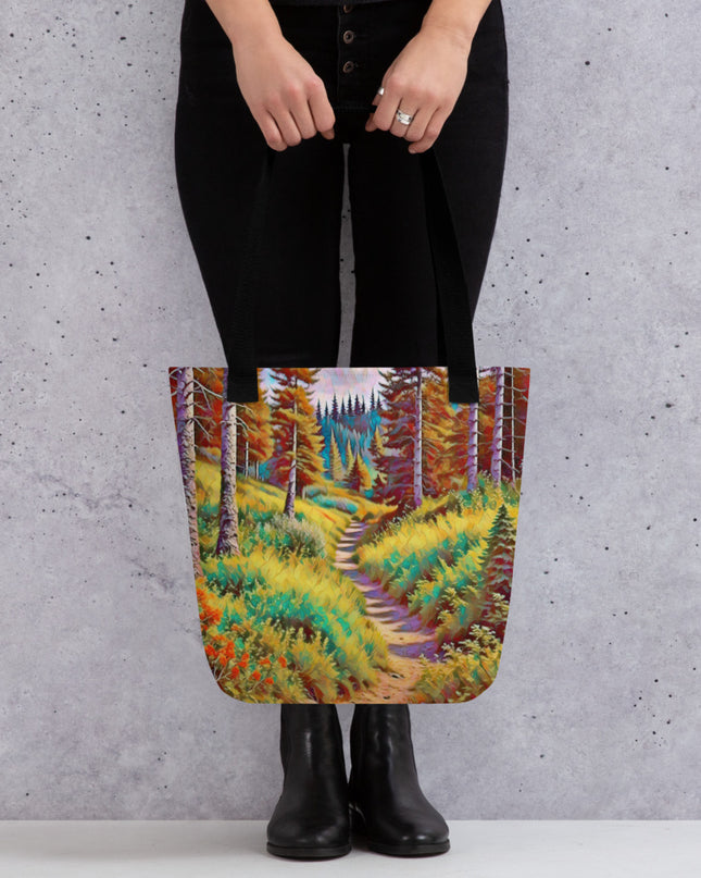 Autumn in Oregon - Digital Art - Tote bag