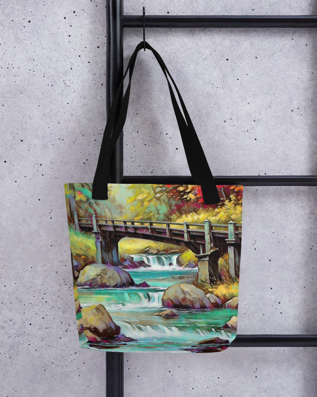 Oregon Bridge - Digital Art - Tote bag