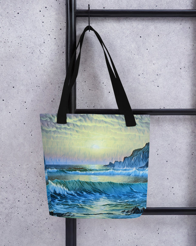 Oregon Coast Sunset/2 - Digital Art - Tote bag