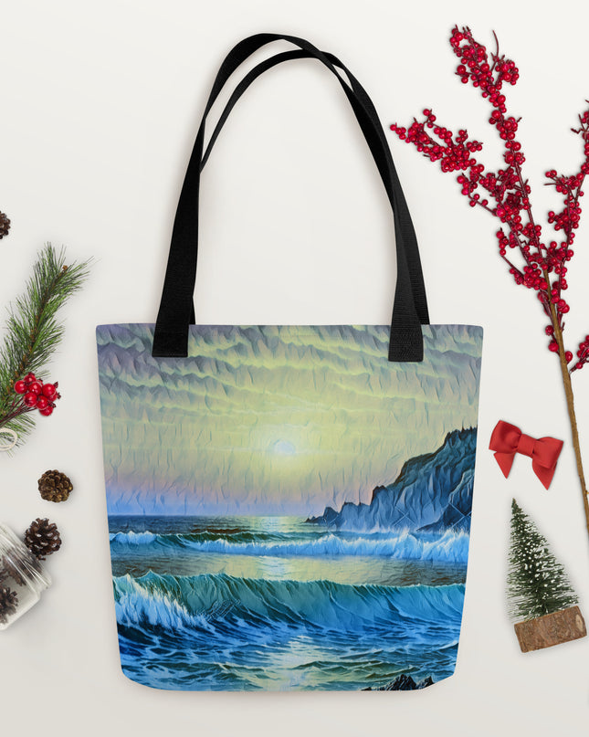 Oregon Coast Sunset/2 - Digital Art - Tote bag