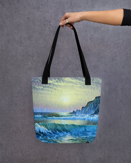 Oregon Coast Sunset/2 - Digital Art - Tote bag