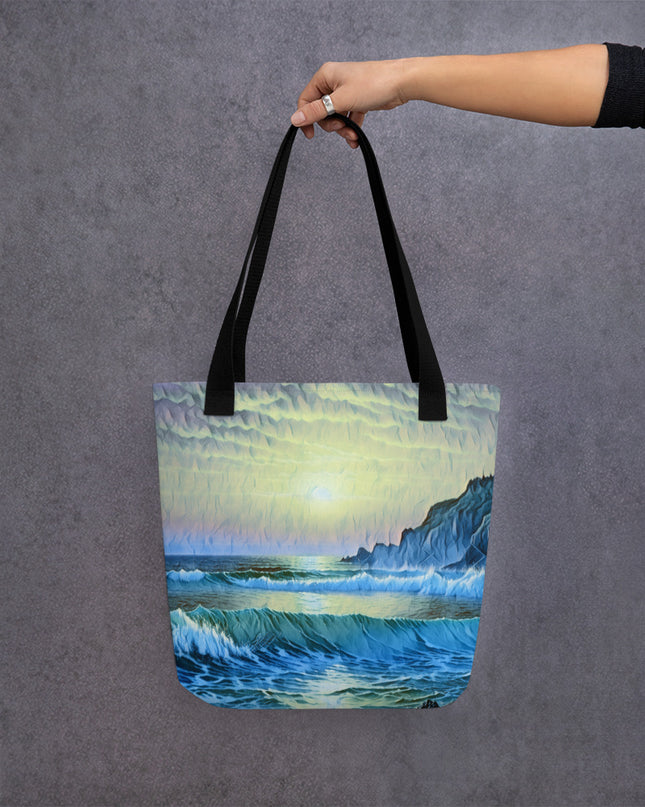 Oregon Coast Sunset/2 - Digital Art - Tote bag