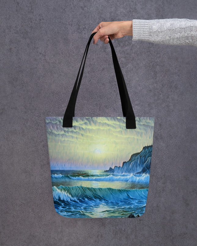 Oregon Coast Sunset/2 - Digital Art - Tote bag
