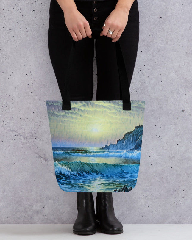 Oregon Coast Sunset/2 - Digital Art - Tote bag