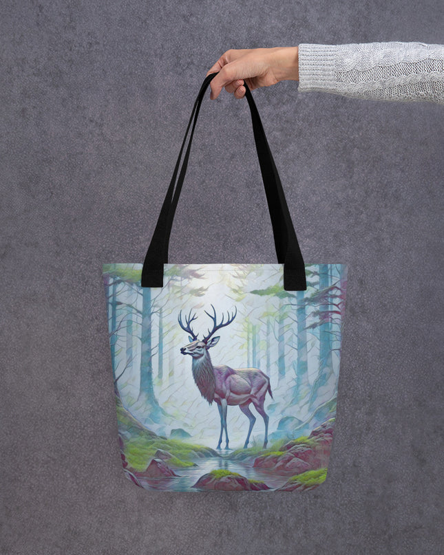 Oregon Deer in the Woods - Digital Art - Tote bag