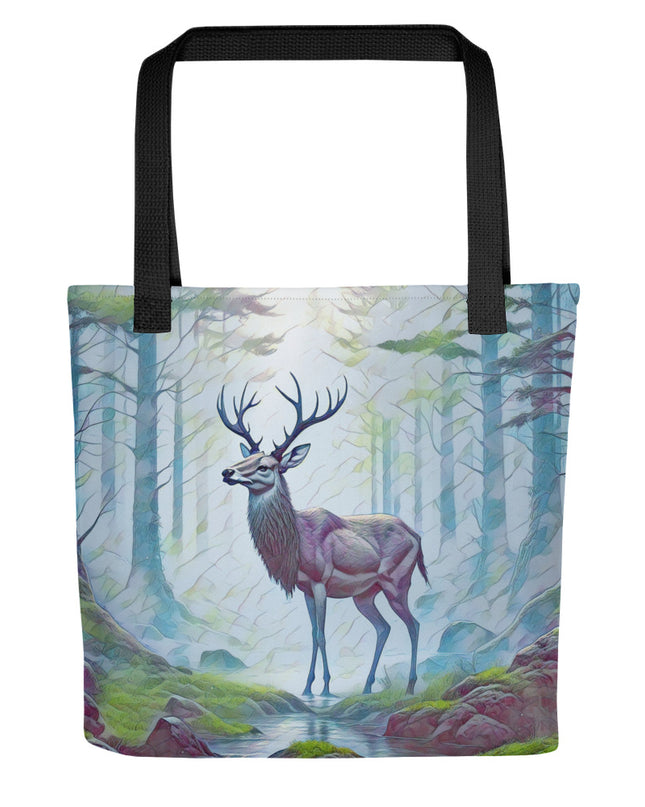Oregon Deer in the Woods - Digital Art - Tote bag