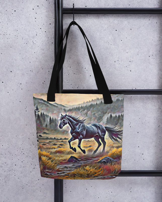 Oregon Running Horse - Digital Art - Tote bag