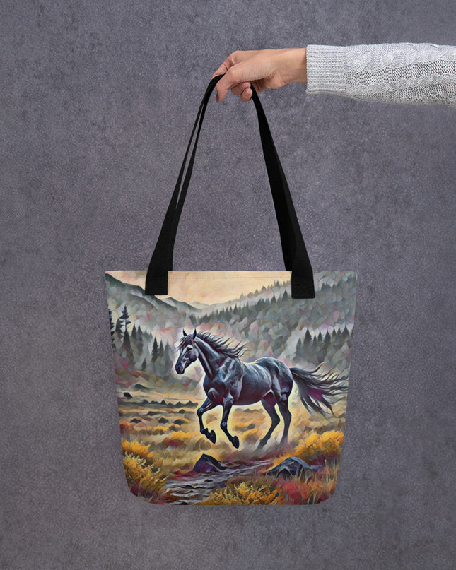 Oregon Running Horse - Digital Art - Tote bag